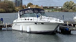 1994 Sea Ray 370 Sundancer for sale in the Whitby area east of Toronto, Ontario, Canada.