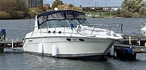 1994 Sea Ray 370 Sundancer for sale in the Whitby area east of Toronto, Ontario, Canada.